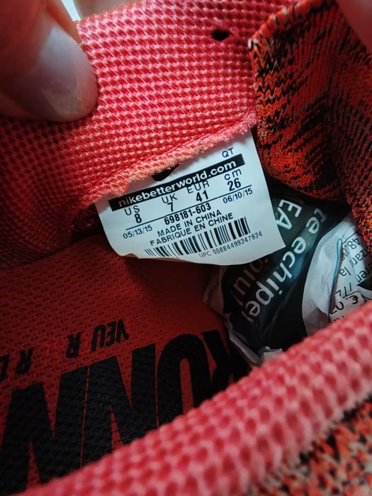 Adidași Nike Orange  alergare