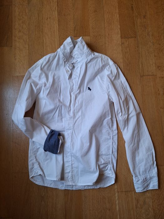 vand camasa alba baieti 140 cm