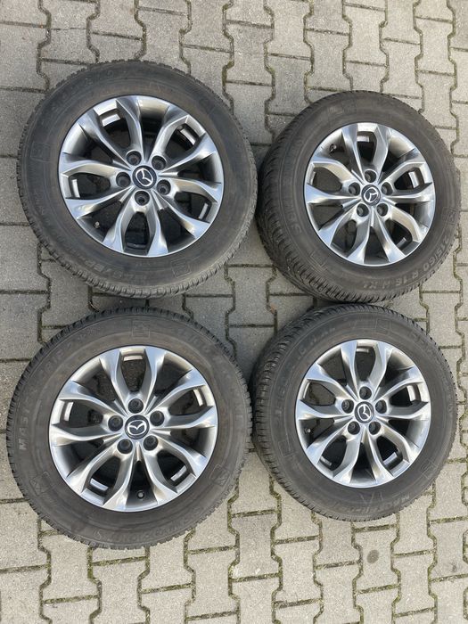 Jante originale Mazda CX-3, 5x114.3 + anvelope iarna 215/60R16