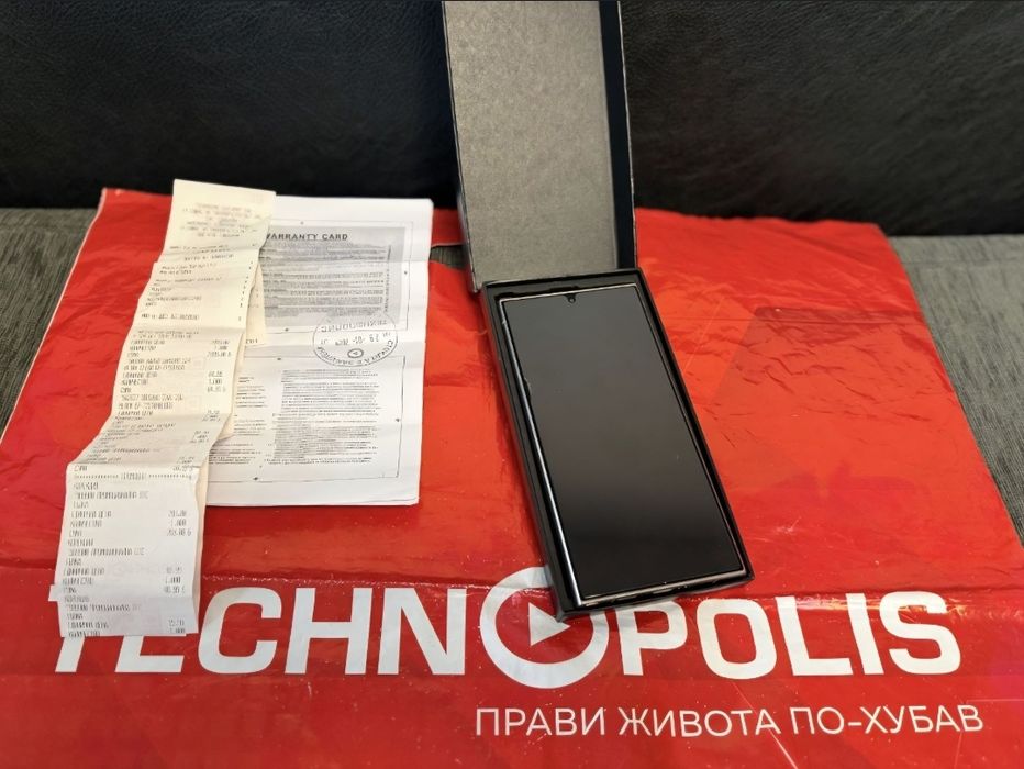 КАТО НОВ 512GB Samsung S24 Ultra Технополис Гаранция 2026 Gray | Сив