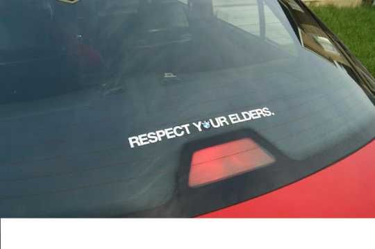 Respect your Elders Sticker БМВ Стикер BMW Sticker Е36 Е30 Е21 Е12 Е34