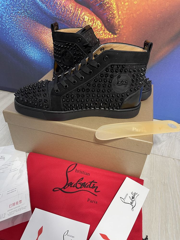 Adidasi Christian Louboutin piele naturala 100% Premium Full Box