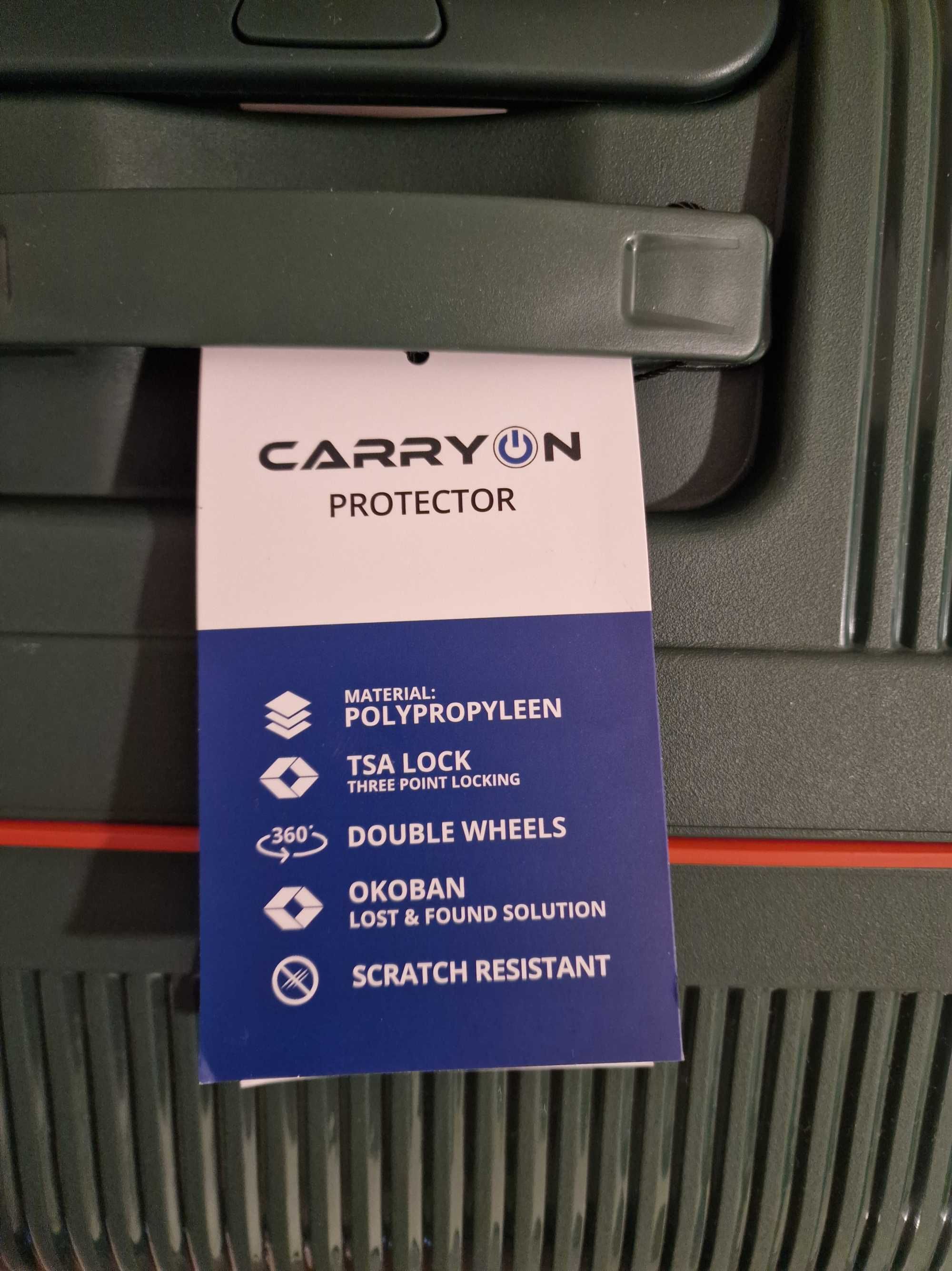 Куфар CarryOn полипропилен голям 77см с 4 колелца