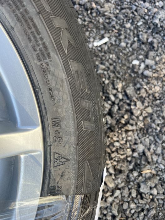 Jante aliaj vw 5x112 + cauciucuri de iarna 205 55 16
