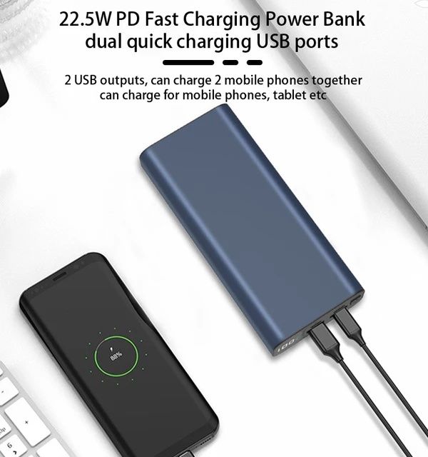 Висок клас Външна батерия РЕАЛНИ 20 000mah 5А бързо зарядно power bank