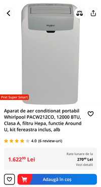 Aer conditionat portabil whirlpool