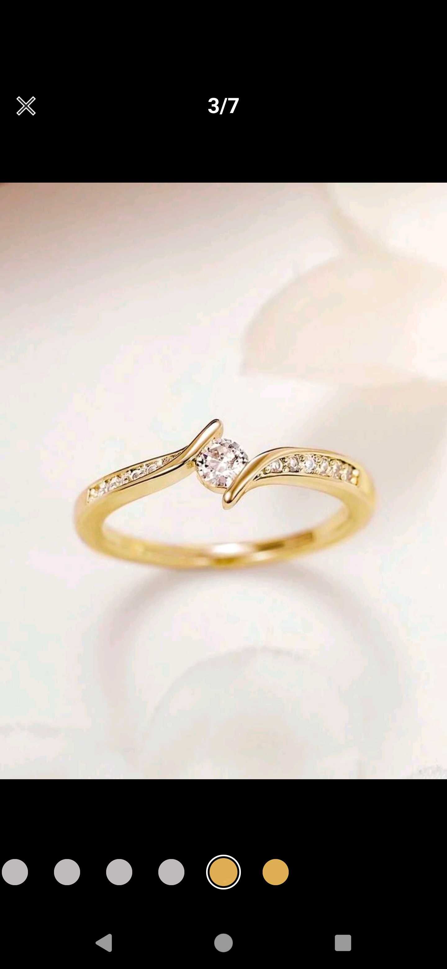 Златен дамски пръстен от медицинско злато . Нов! Налични размери.