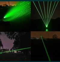 Laser puternic 3D verde . Raza de lumina 10 km, putere 20000mW!