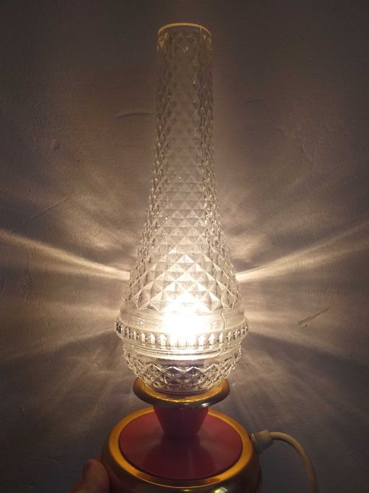 Veioza/lampa veche semicristal,anii 1970,made in Germania/vintage