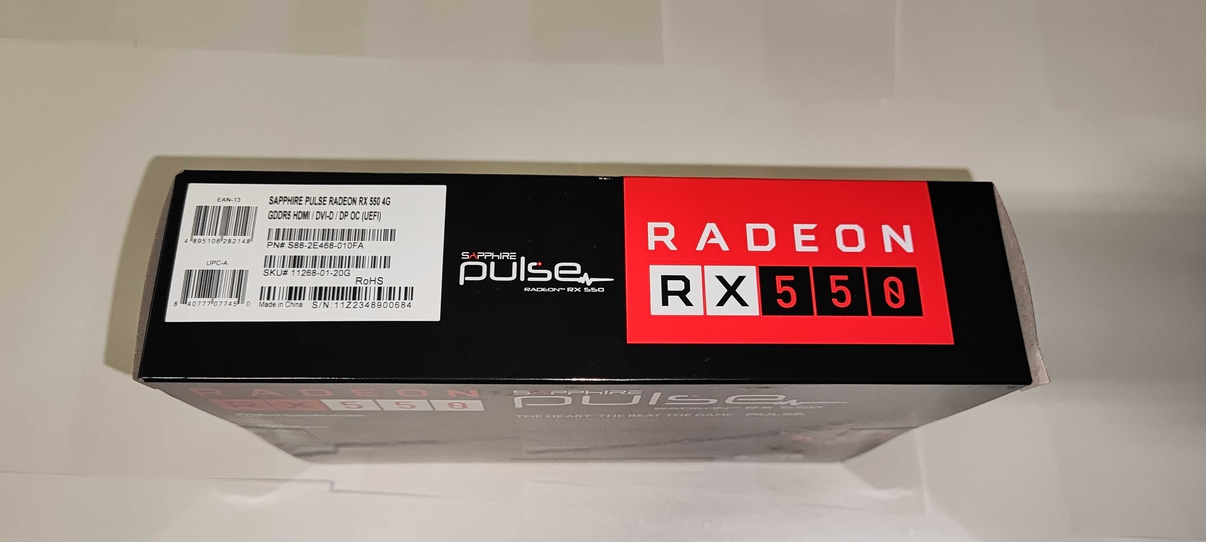 Placa video Sapphire Radeon RX 550 PULSE 4GB GDDR5 128-bit