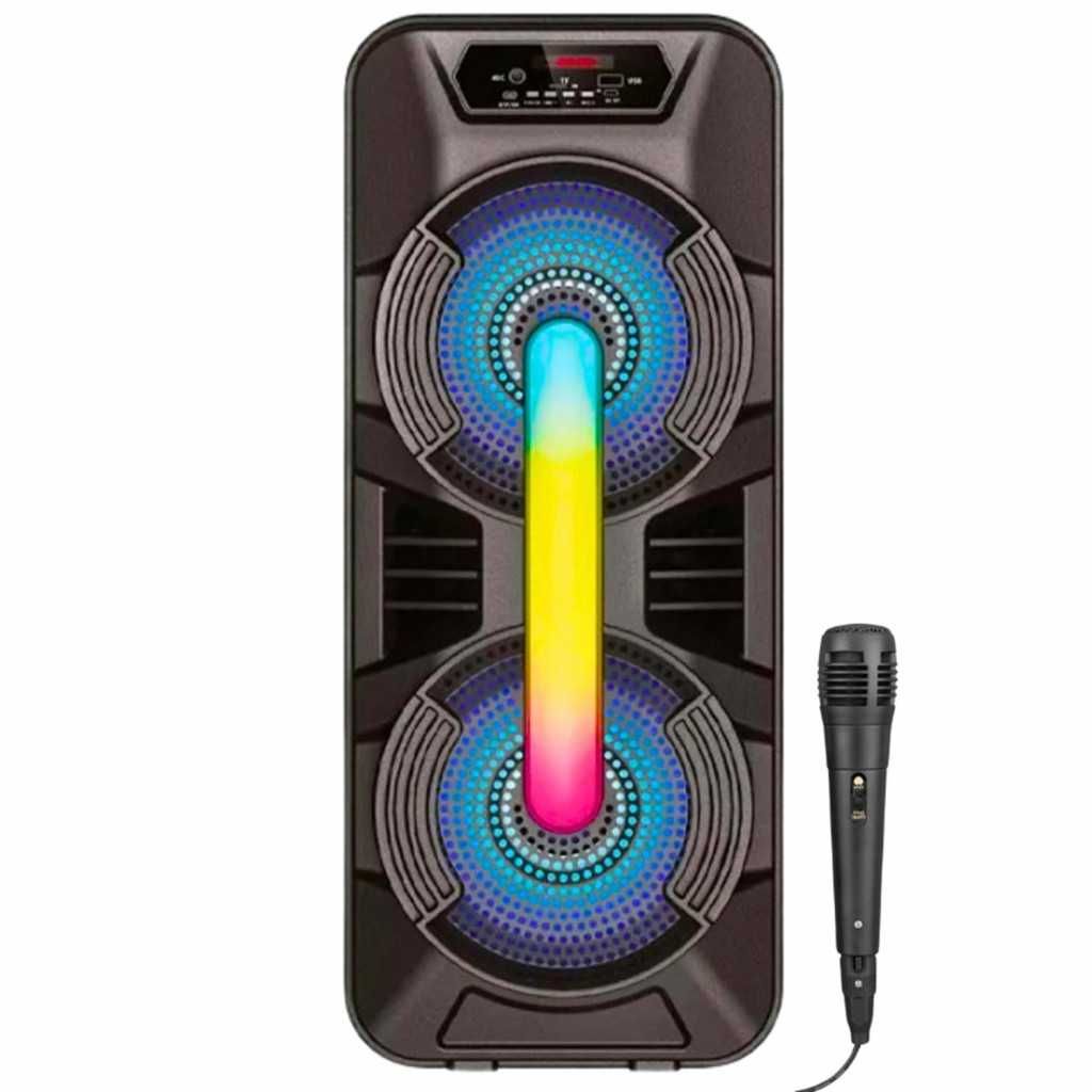 Портативна Bluetooth колонка GTS-1702 – Мощен звук и LED светлини