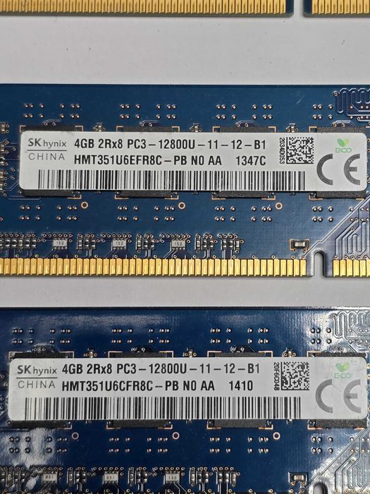 Memorie RAM desktop Hynix 4GB PC3-12800U DDR3 1600MHz