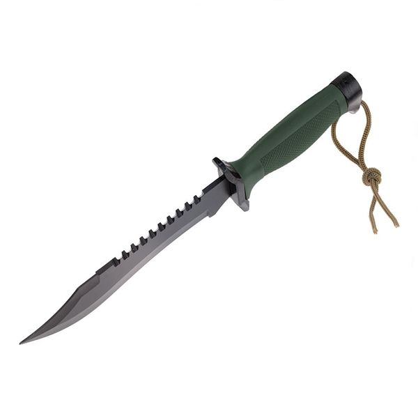 Cutit tactic, IdeallStore®, Military Rambo, 30.7 cm, Verde
