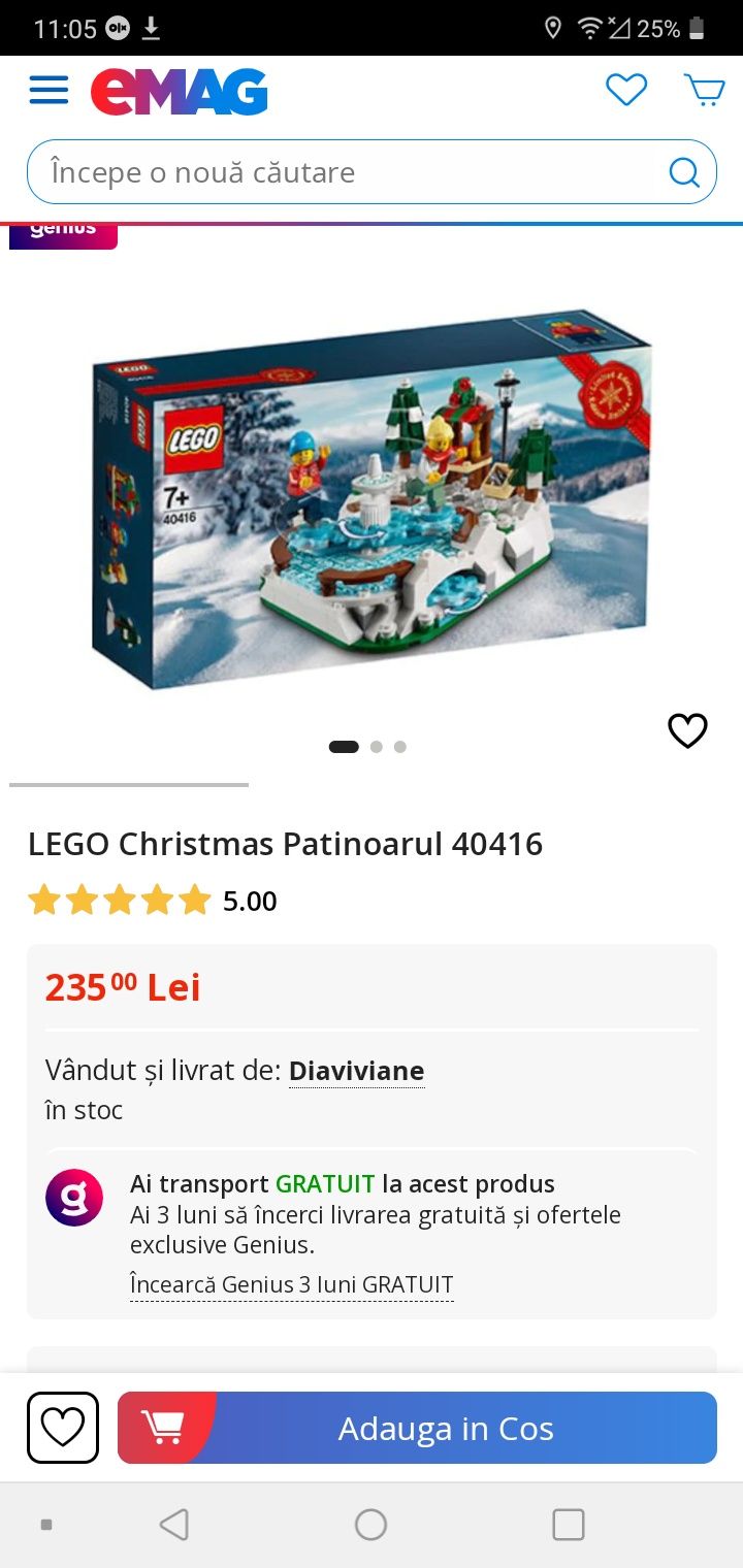 Set Lego original patinuarul