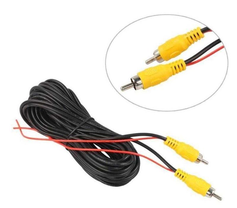 DC RCA Чинч Аудио Видео Кабел за Автомобилна Камера за Кола Парктроник
