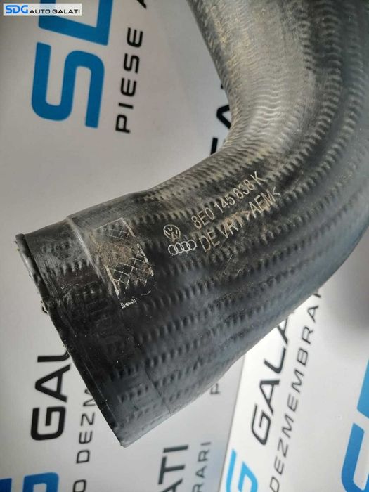 Furtun Presiune Aer Intercooler Turbina Audi A4 B7 1.8 T BFB 2005 - 2008 Cod 8E0145838K
