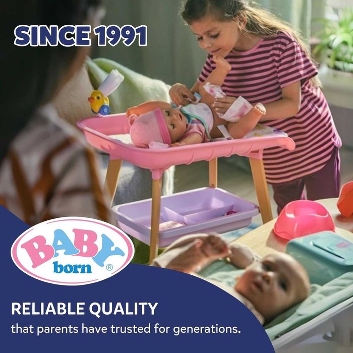 BABY born Тоалетна за кукли със звуци и аксесоари, за кукли 36 и 43 см