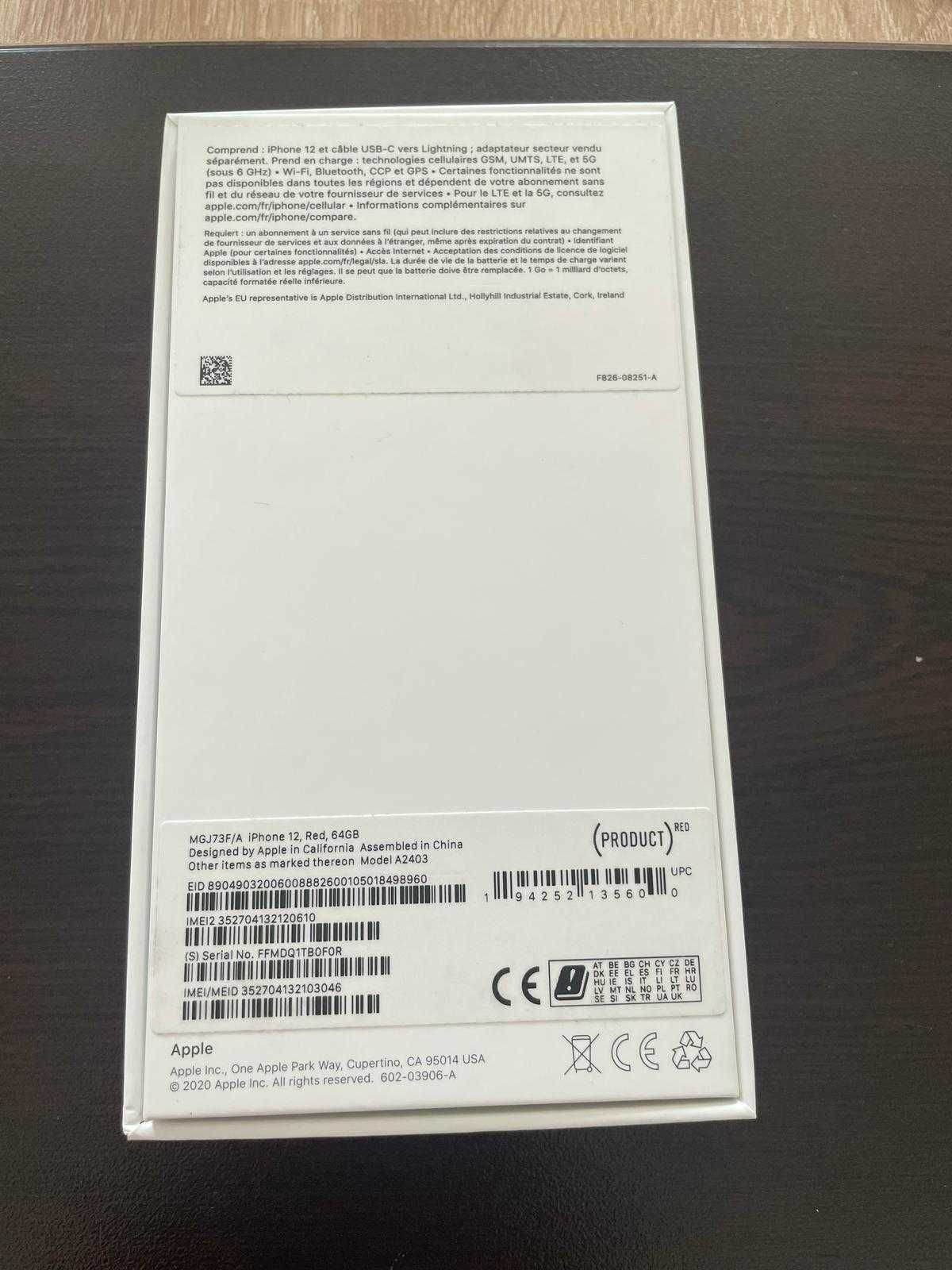 Iphone 12 red 64Gb