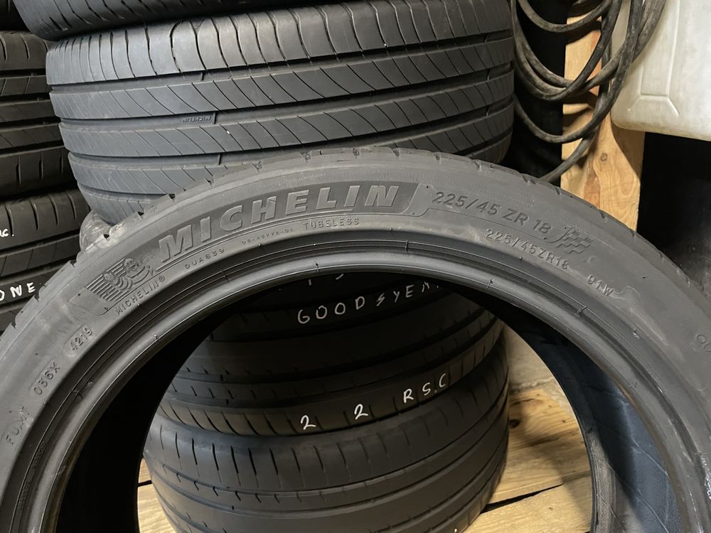 2бр. 225/45/18 Michelin Pilot Sport 4, 7мм, ДОТ 2019