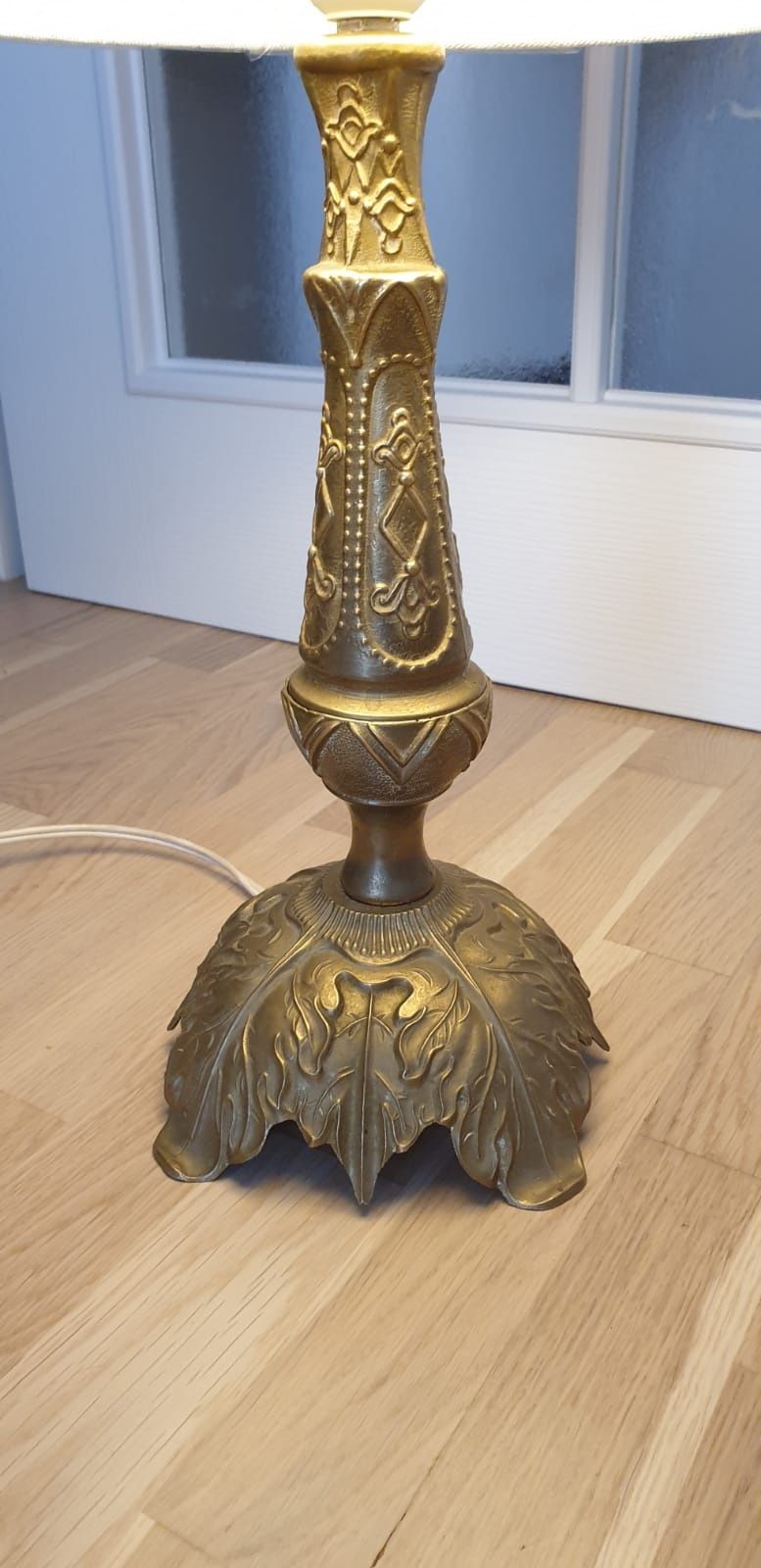 Cadou lampa veioza vintage colectie bronz masiv dore Franța 1950