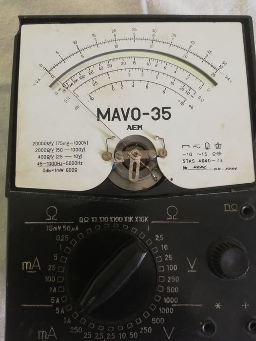 Instrument măsuri electronice analog