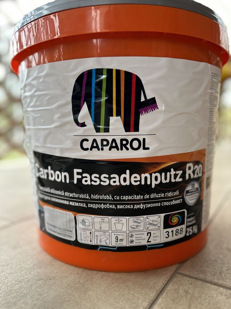 Tencuiala decorativa Caparol Carbon R20