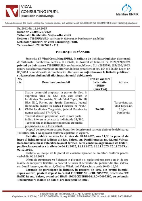 Spatiu Comercial Targoviste