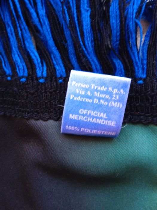INTER MILANO НОВ MADE IN ITALY двулицев фенски шал Интер Милано 1908