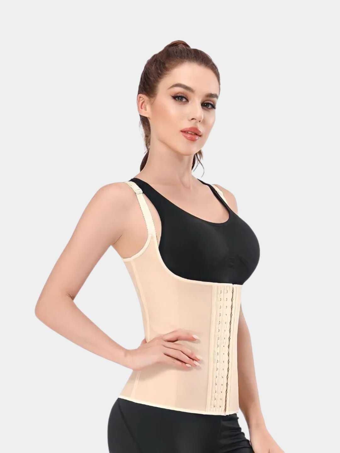 Утягивающий LATEX пояс корсет, женское корректирующее белье на крючках