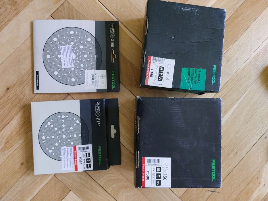 Foi abrazive și systainer de la Festool