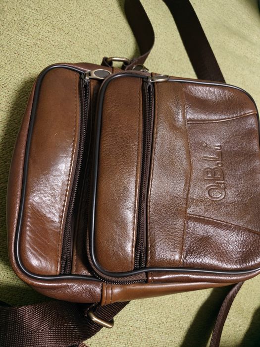 Кожена мъжка чанта