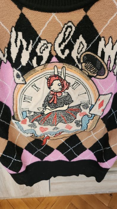 Цветен пуловер размер S