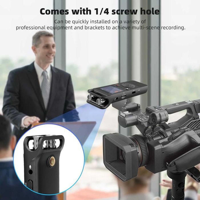 Hinne 80G Цифров гласов рекордер - гласово активиран диктофон с парола