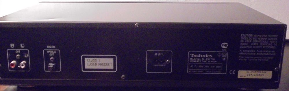 Vand CD player Technics SL-PS770D