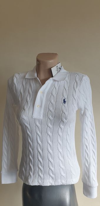 POLO Ralph Lauren Cable Pima Cotton  S  НОВО!  ОРИГИНАЛ Дамски Пуловер