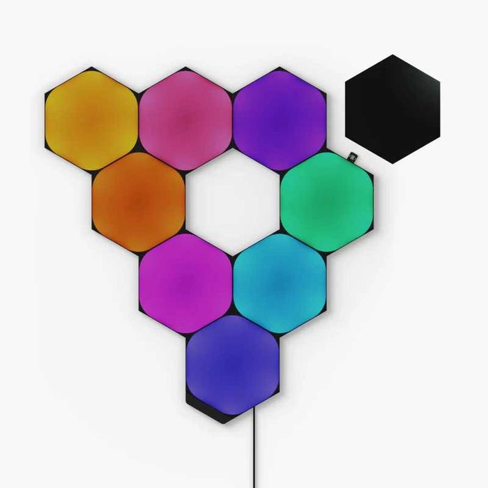 Смарт светлинни панели Nanoleaf Shapes Hexagons стартов пакет 9 броя