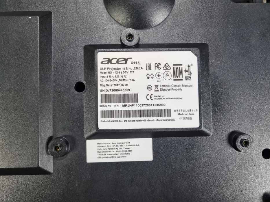 Проектор Acer X115 новый