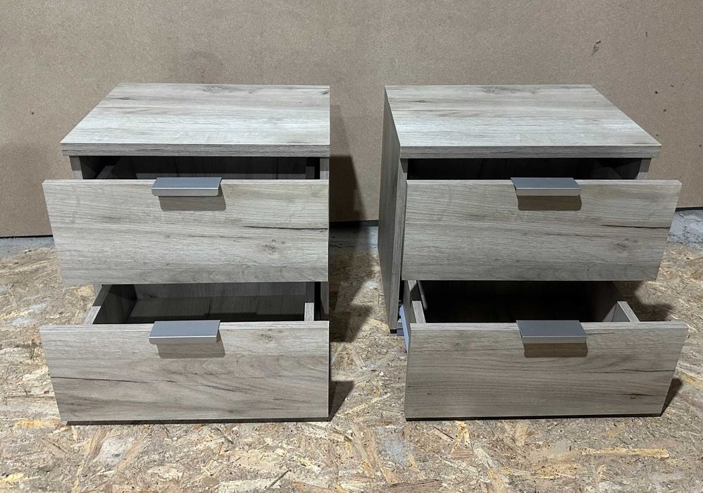 2 buc Noptiera cu 2 sertare; Mic Dulap pentru Dormitor