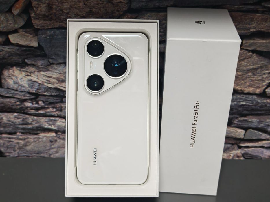 КАТО НОВ Huawei Pura 80 Pro 512GB White 24м. ГАРАНЦИЯ