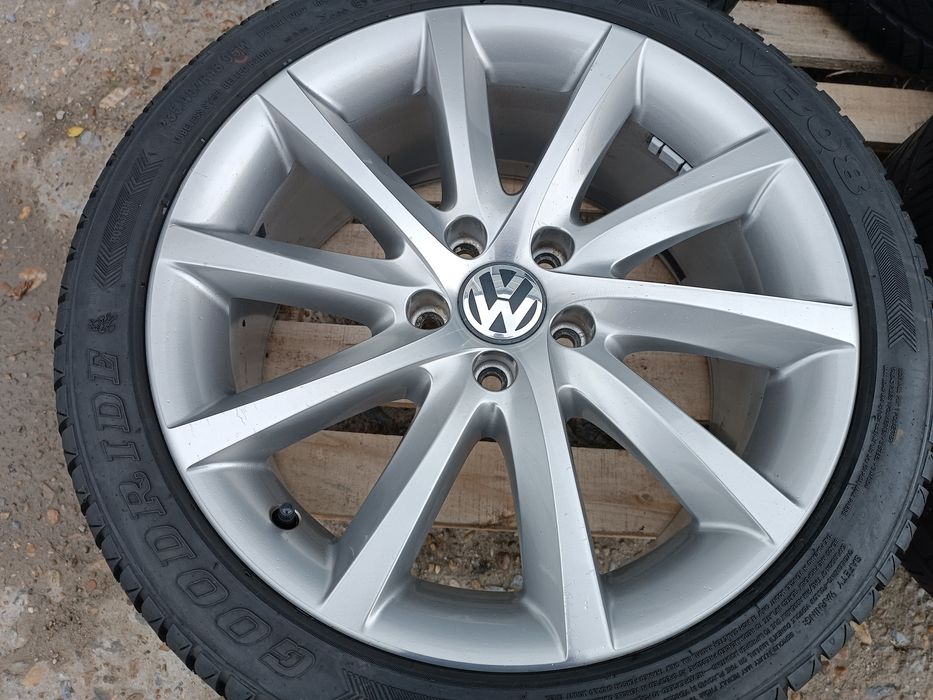 Лети джанти 18ки 5х112 VW + летни гуми 235/40/18