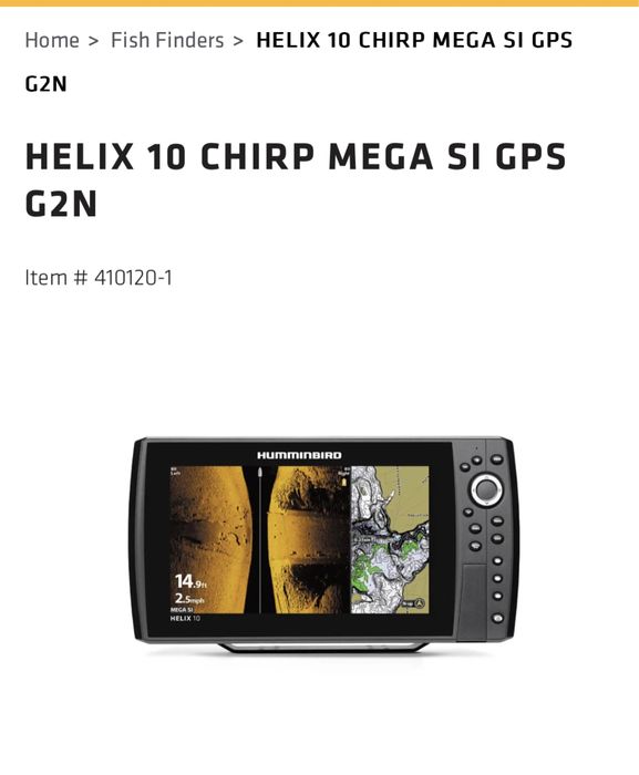 Sonar Humminbird helix 10 g2