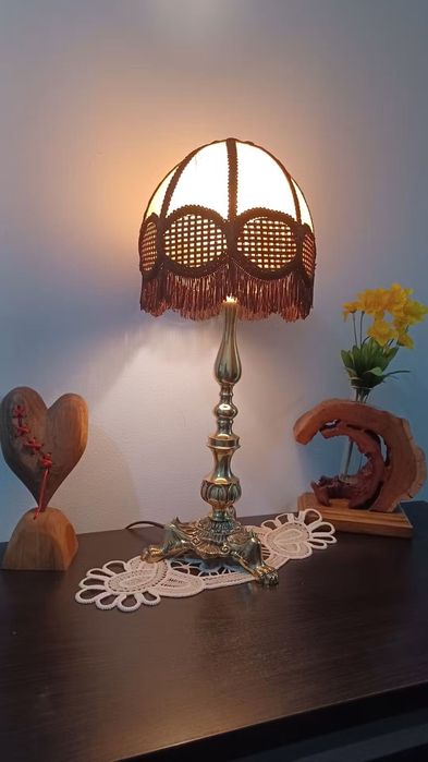 Veioză din alamă brută