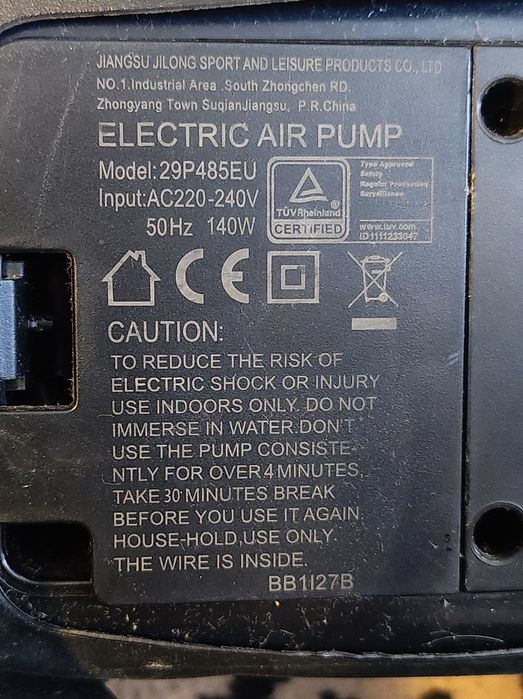 Pompa aer saltea gonflabila