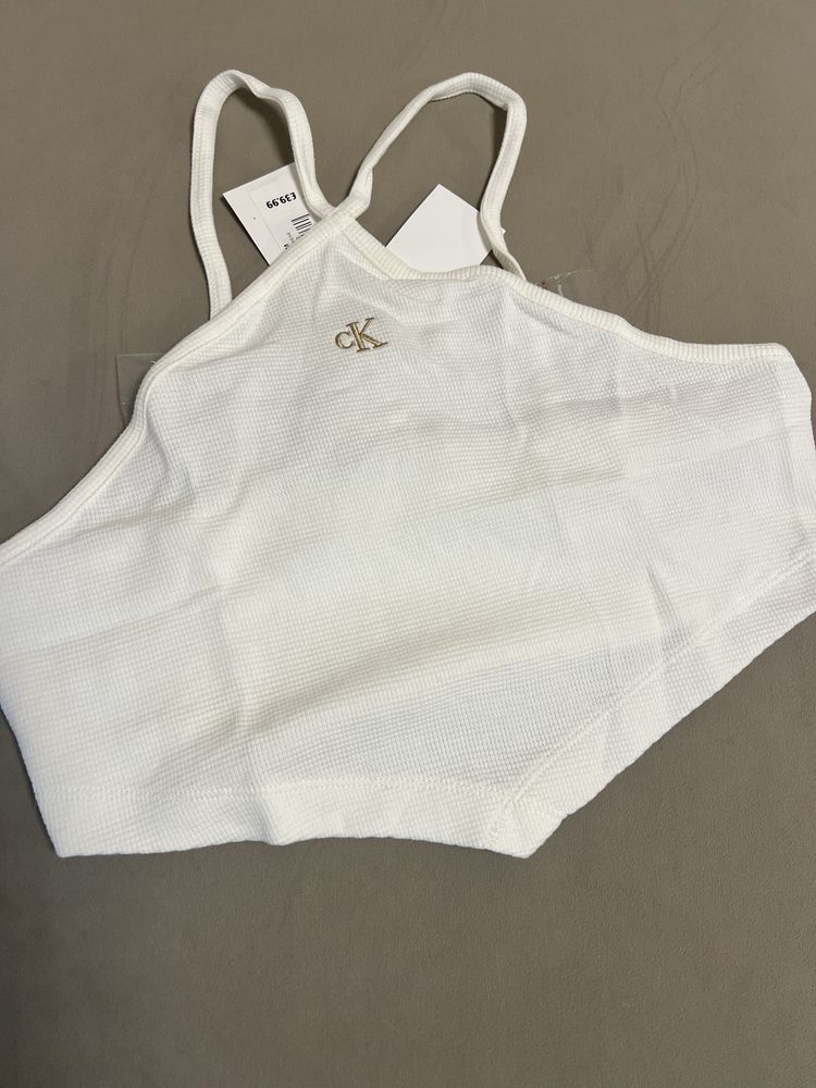 Къс топ Calvin Klein