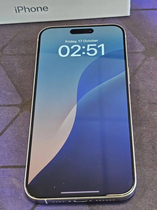 Iphone 15 pro max, white titanium