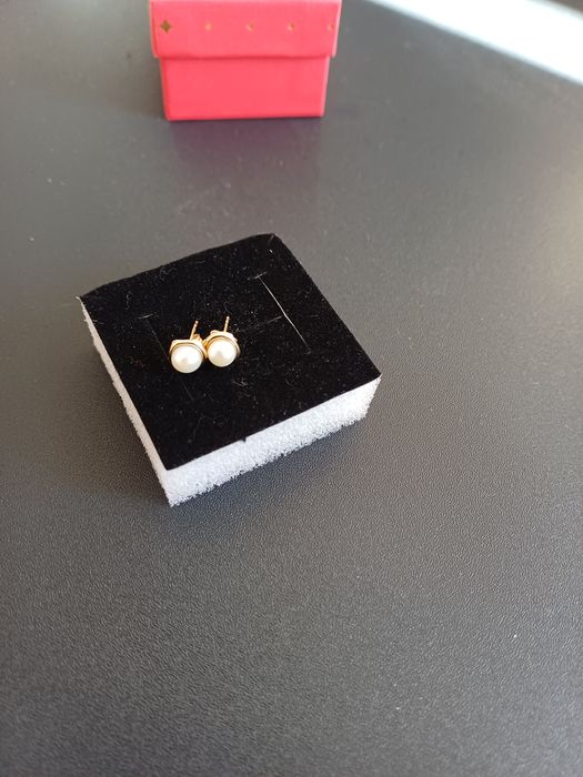 Cercei draguti de aur galben de 9 k