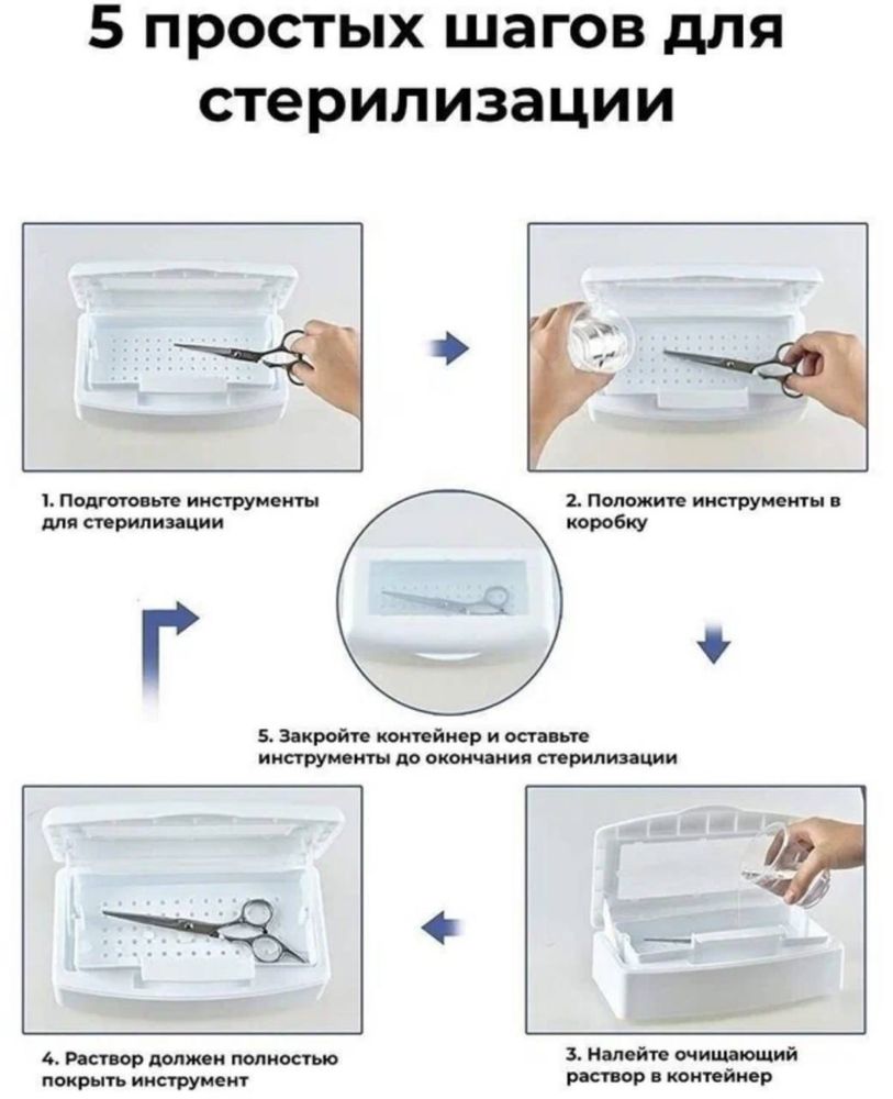 Контейнер для стерелизации маникюрных инструментов