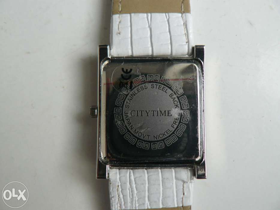 CEAS DAMA "CITY TIME" Cu Strasuri,Mecanism Quartz,Curea Piele Eco