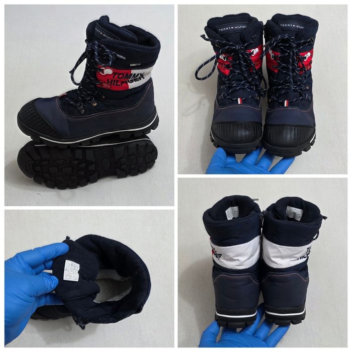 Ghete de zăpadă TOMMY HILFIGER, cizme de iarnă Waterproof, Nr. 38 EU