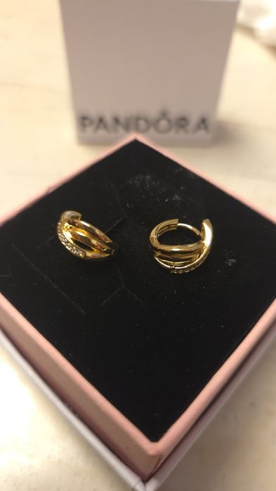 Cercei Pandora aur 14k + zirconiu